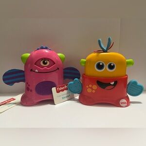 2016 Fisher-Price Take Along Monsters -Stewart and Dottie